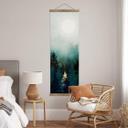 Tekstil plakat SpaceFrog Designs - Tåget skov - Panorama