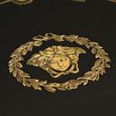 Versace ikke-vævet tapet I Love Baroque Medusa Circles Black Gold luksuriøst