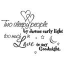 Wallsticker -  Two sleepy people...