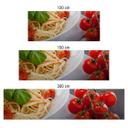 Revêtement pour cuisine - Alu-Dibond - Pâtes italiennes - Argenté