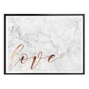 Póster con aspecto de cobre - Love 02