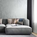 Ikke-vævet tapet betonlook metallook moderne blankt i sølv 