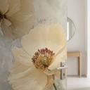 Dørfolie Blomsterpragt i varme pastelfarver - Paksoylu - Selvklæbende dørdekoration