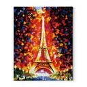 Peinture par numéros sur toile tendue sur châssis - Tour Eiffel - 40x50 cm