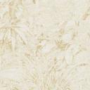 Naturinspireret plantemønster creme-beige tapet - non-woven tapet