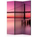 Screen room divider - Violet evening, 3-delt
