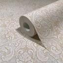 Ikke-vævet tapet Ornamental Ornamental Classic mat i beige 