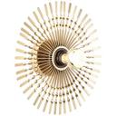 Wandleuchte Lias, gold, 33 x 33 cm, Metall Wandlampe