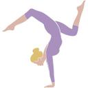 Muursticker Yoga Handstand