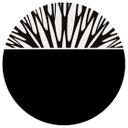 Sticker mural Kubistika - Arbre de vie - Noir - Rond