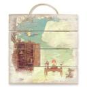Cuadro de madera Heavenly Life - 40x41,5 cm