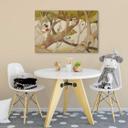 Cuadro de madera Loske - Clever monkeys