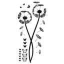 Wallstickers - Mælkebøtte med sommerfugle