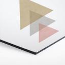 Hexagon Dibond Nouveauprints - Pink Triangles