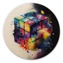 Væg cirkel træ Heine - Magical Rubik's Cube