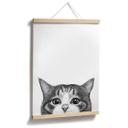 Póster Gato curioso - Korenkova