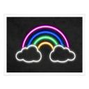 Póster arco iris - luz de neón