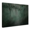 Canvas schilderij bos magie in de ochtendmist groen - Ms Tiff