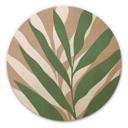Cuadro de madera Ramas tropicales en un suave juego de colores - Costa - Redondo
