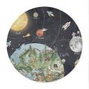 Poster zonnestelsel met planeten en aarde - Ms Tiff - Rond