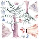Sticker mural Kvilis - Préhistoire (17 pièces - 120x120 cm