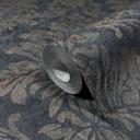 non-woven tapet sort brun ornamental til stue soveværelse kontor marburg tapet
