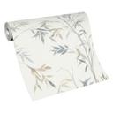 stribet tapet, tapet med bambusmønster, Erismann Martinique beige non-woven tapet