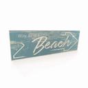 Houten Bordje Way to the Beach