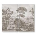 Kookplaat afdekplaat landschap met tuinlandschap in beige - Ms Tiff