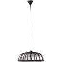Pendelleuchte Elma, schwarz, 130 x 48 cm, Bambus Pendellampe