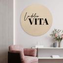Cuadro de madera La Dolce Vita - Redondo
