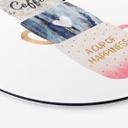 Tableau sur alu-Dibond rond Fredriksson - A Cup of Happiness