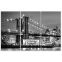 3 stykke lærredstryk, Manhattan Brooklyn Bridge New York