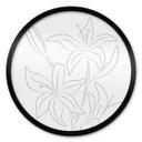 Poster 1X Studio - Line Art Floral - Rund