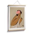 Póster Flores rosas en el pelo - Arty Guava