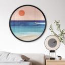 Póster chica surfista al atardecer - Rivers - Redondo