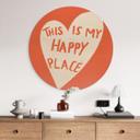 Cuadro de madera This is my happy place with heart - Fritsch - Redondo