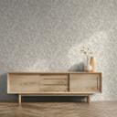 Ikke-vævet tapet i beige blade bladlook vintage blomstret natur 