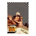 Póster de tela Roadtrip - Viaje a la luna - Taudalpoi