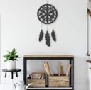 MDF - Decoración en madera - Atrapasueños flor (4 piezas)
