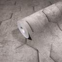 Non-woven tapet med 3D honeycomb mønster brun grafik 