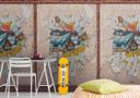 Graffiti tapet brun beige - non-woven tapet Industrial Livingwalls - mat og glat