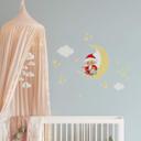 Wall Sticker  Sandmand med måne og stjerner - 50x70 cm