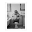 Poster Capybara dans les toilettes silencieuses
