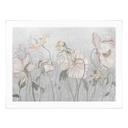 Poster met grijze bloemen in vintage stijl - Ms Tiff