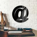 Letras acrílicas at-sign 