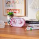 Kinderuhr Tischuhr mit Wecker und Timer-Funktion, Einhorn rosa, 16x9,5 cm