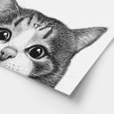 Póster Gato curioso - Korenkova