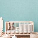 Papel pintado unicolor para habitación infantil turquesa - papel pintado unicolor 