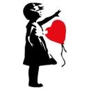 Sticker Mural Banksy - Girl with the Red Balloon
